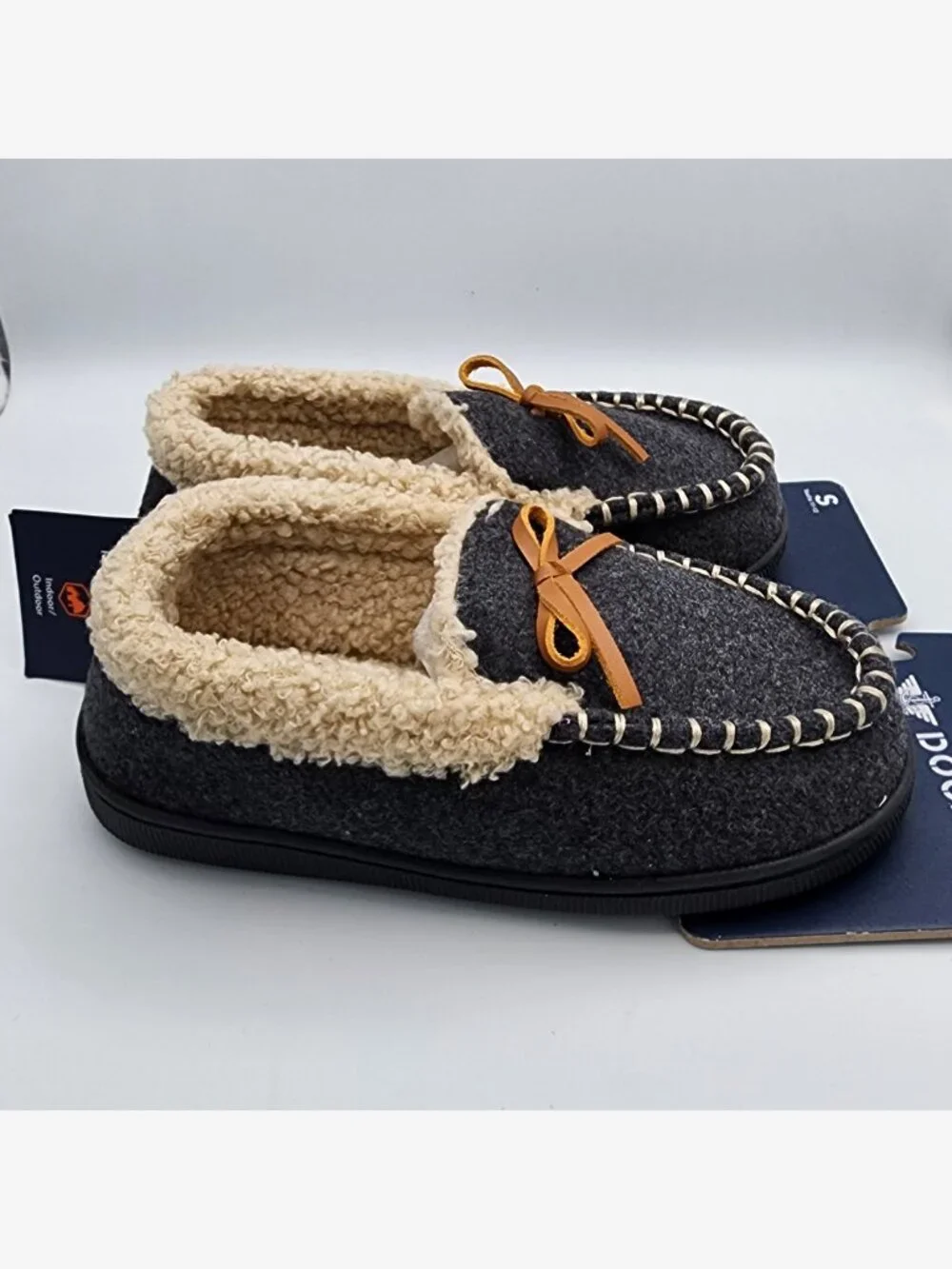 Dockers Moccasin Memory Foam Slippers | Kid's S (11-12) NWT